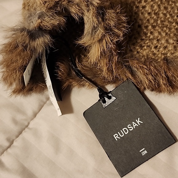 RUDSAK Accessories - Rudsak scarf new with the tag rabbit fur brown